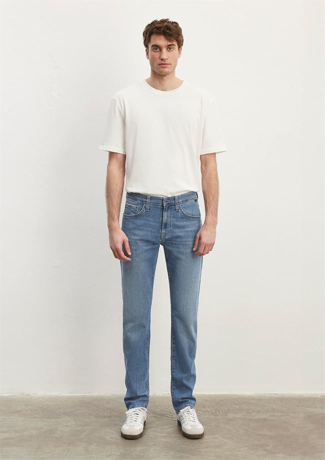 Mavi M0035183710 Marcus Lt Premium Blue Erkek Slim Straight Denim Pantolon