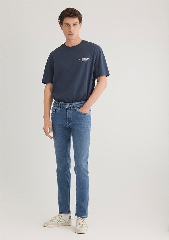 Mavı M0042286518 Jake Mıd 90'S Vıntage Tokk Erkek Skınny Denım Pantolon
