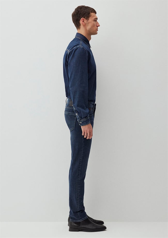 Mavı M0042287860 Jake Faded Indıgo Mavı Black Erkek Skınny Denım Pantolon