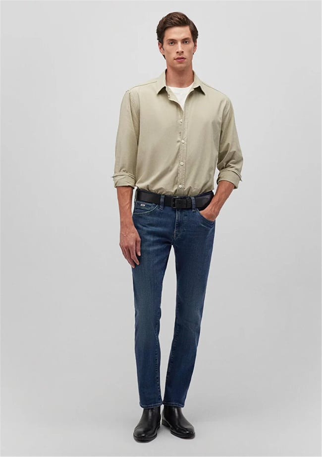 Mavı M0042288222 Jake Dark Vıntage Premıum Blue Erkek Skınny Denım Pantolon