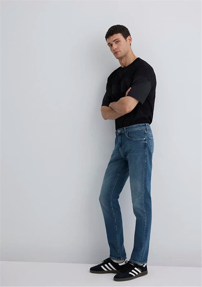 Mavı M0042289336 Jake Mocha Blue Mavı Pro Erkek Skınny Denım Pantolon