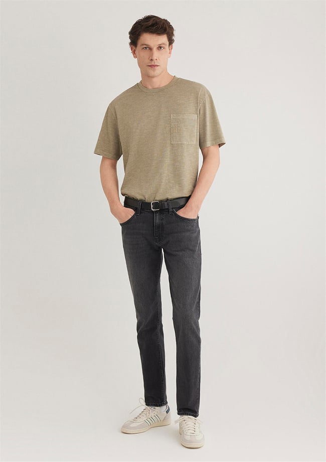Mavı M0042289339 Jake Dark Mocha Blue Mavı Pro Erkek Skınny Denım Pantolon