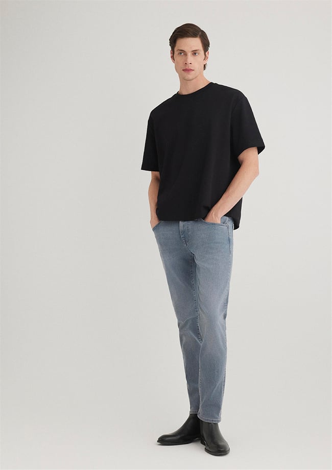 Mavı M0042289558 Jake Blue Grey Mavı Black Erkek Skınny Denım Pantolon