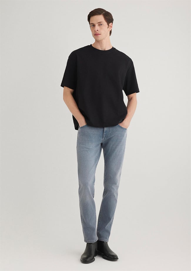 Mavı M0042289558 Jake Blue Grey Mavı Black Erkek Skınny Denım Pantolon