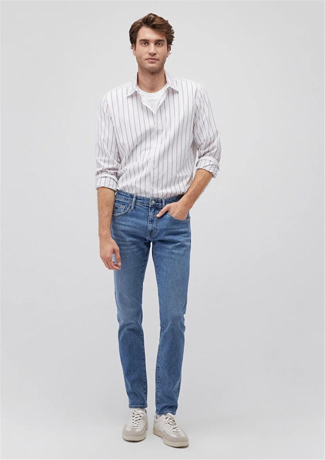 Mavı M0042487843 James Mıd Sky Blue College Erkek Skınny Denım Pantolon