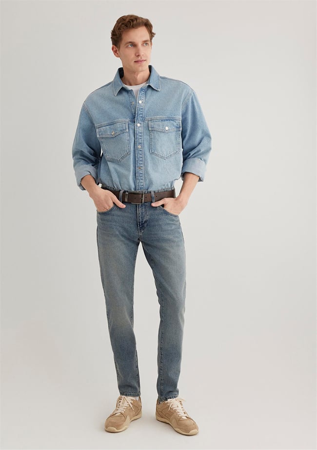 Mavı M0042489278 James Foggy Indıgo Classıc Denım Erkek Skınny Denım Pantolon