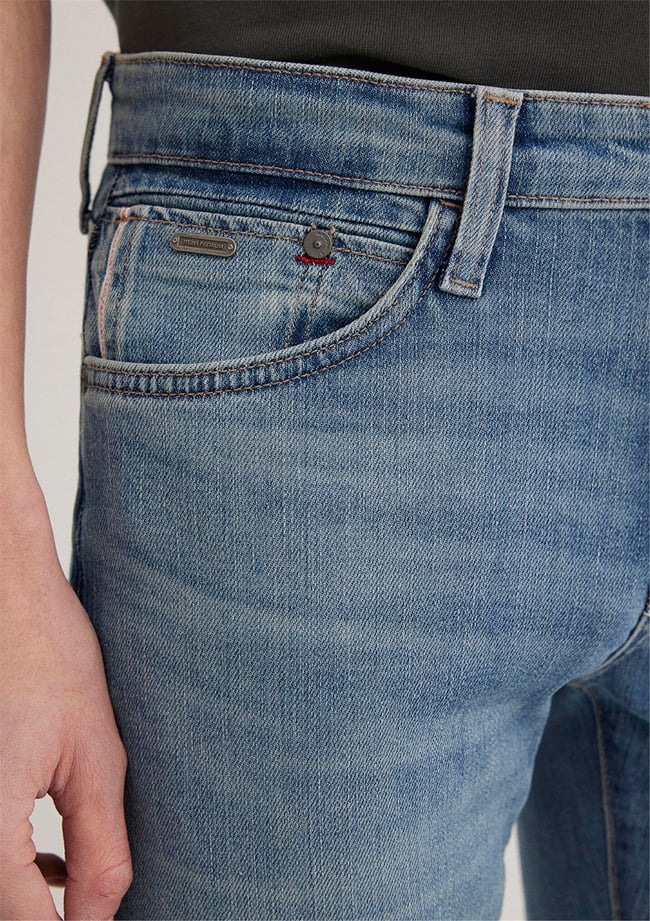 Mavı M0042489281 James Mıd Brushed Mavı Premıum Erkek Skınny Denım Pantolon