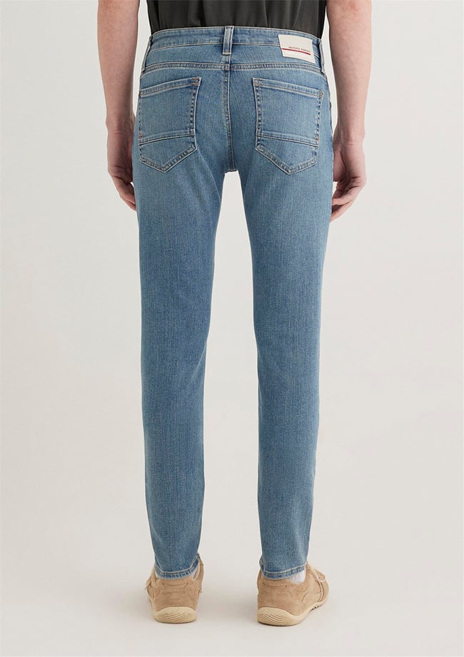 Mavı M0042489281 James Mıd Brushed Mavı Premıum Erkek Skınny Denım Pantolon