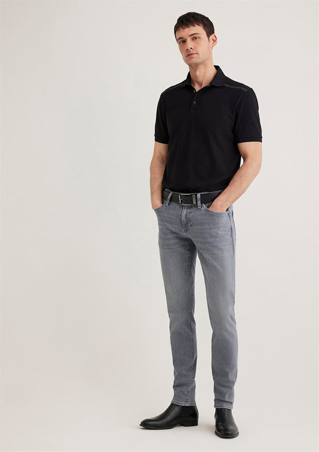Mavı M0042489350 James Smokey Blue Lux Black Erkek Skınny Denım Pantolon