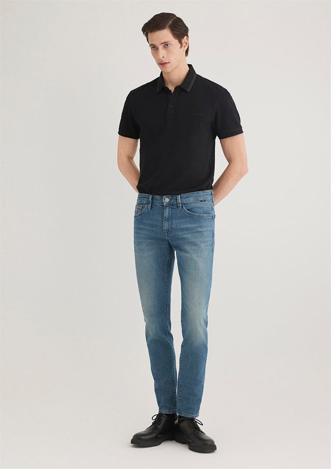 Mavı M0042489352 James Foggy Shaded Lux Black Erkek Skınny Denım Pantolon
