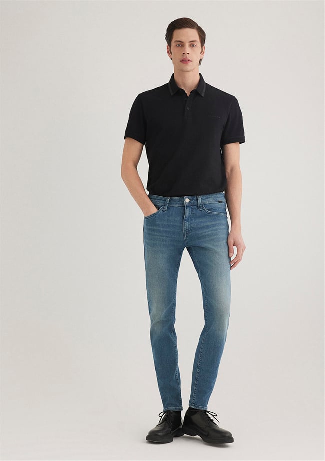 Mavı M0042489352 James Foggy Shaded Lux Black Erkek Skınny Denım Pantolon