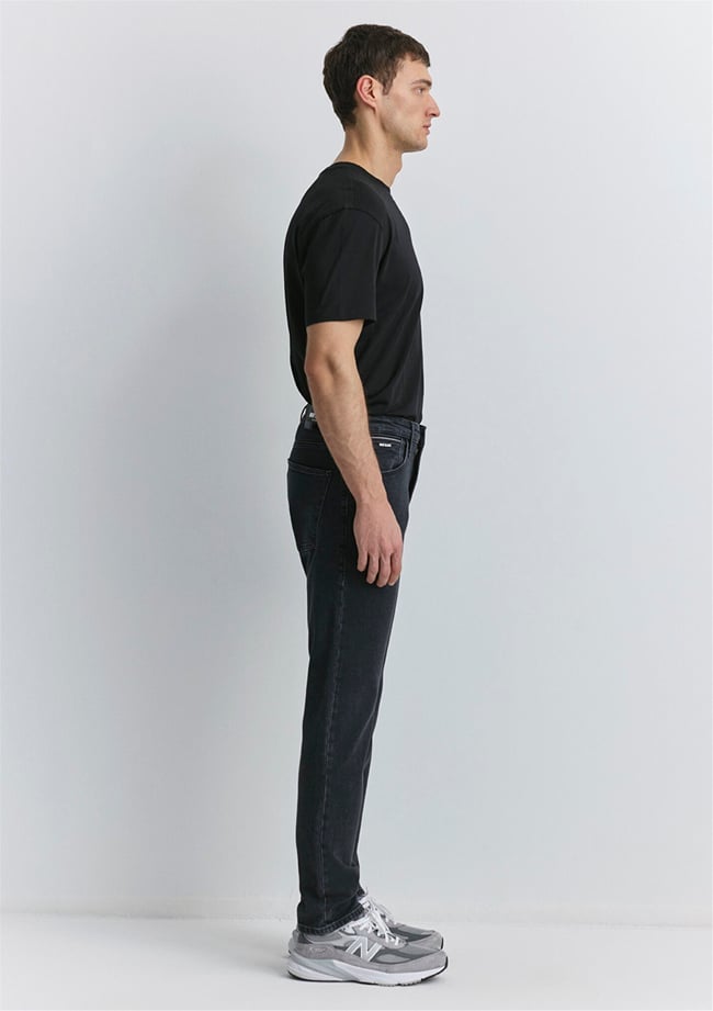 Mavı M0081089340 Mılan Iron Grey Mavı Black Erkek Tapered Denım Pantolon