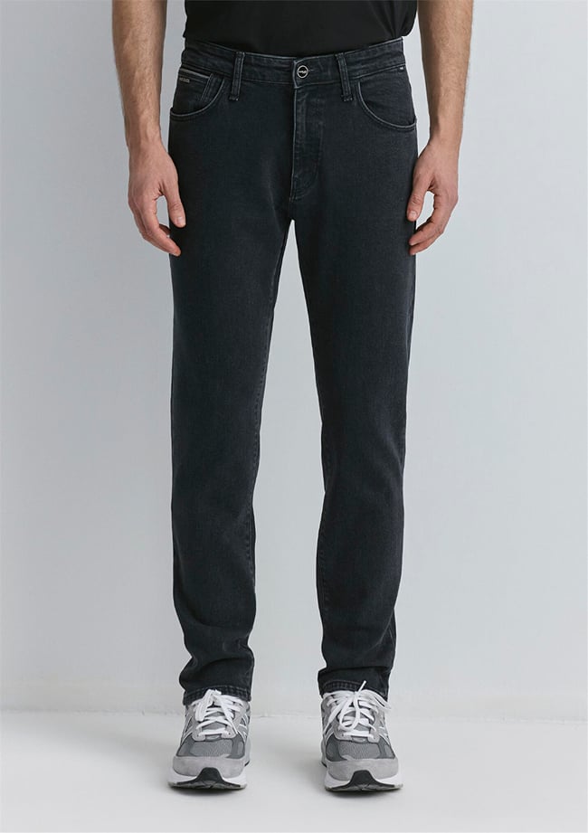 Mavı M0081089340 Mılan Iron Grey Mavı Black Erkek Tapered Denım Pantolon