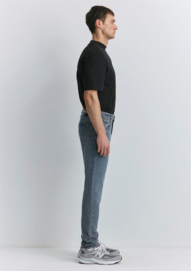 Mavı M0081089341 Mılan Dusty Space Blue Mavı Black Erkek Tapered Denım Pantolon