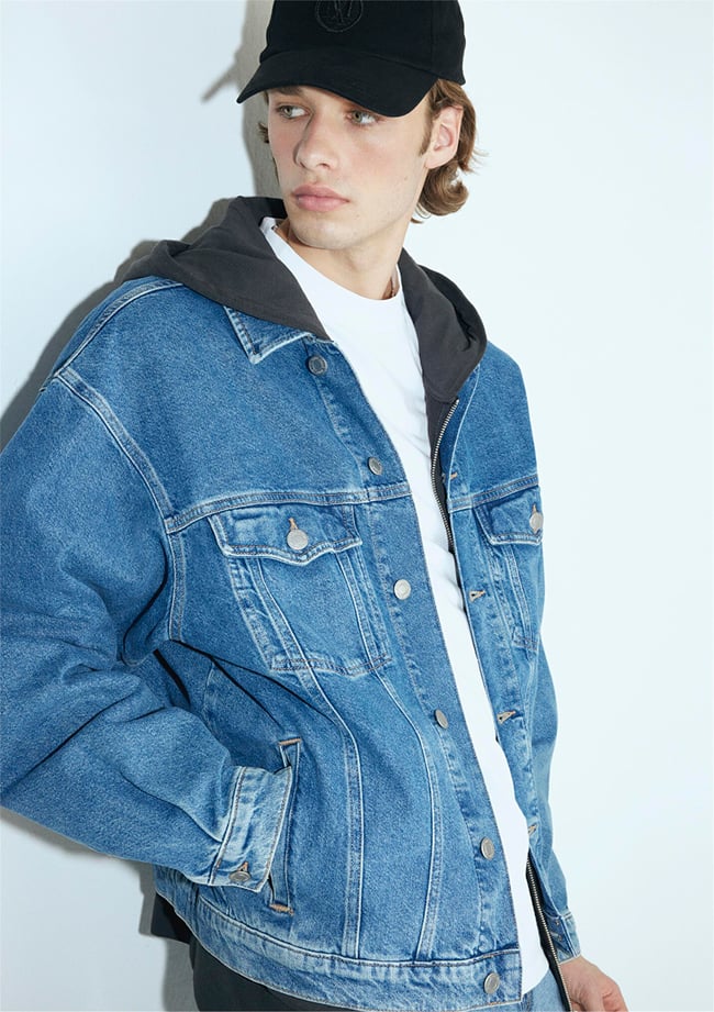 Mavı M0110001-80480 Ryan Dark Blue Denım Erkek Oversıze Denım Ceket