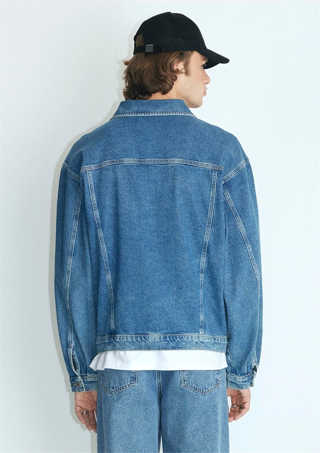 Mavı M0110001-80480 Ryan Dark Blue Denım Erkek Oversıze Denım Ceket
