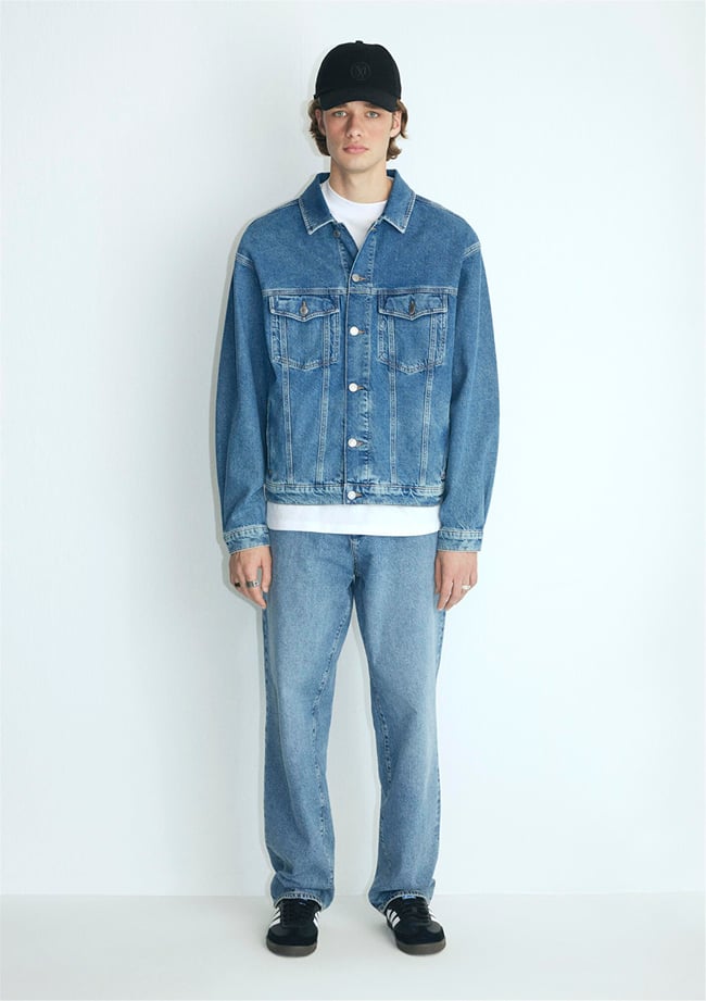Mavı M0110001-80480 Ryan Dark Blue Denım Erkek Oversıze Denım Ceket