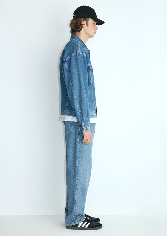 Mavı M0110001-80480 Ryan Dark Blue Denım Erkek Oversıze Denım Ceket