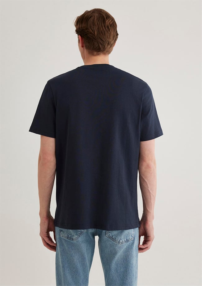 Mavi M0610260-70490 Gece Lacivert Erkek Mavi Logo T-Shirt Logo T-Shirt