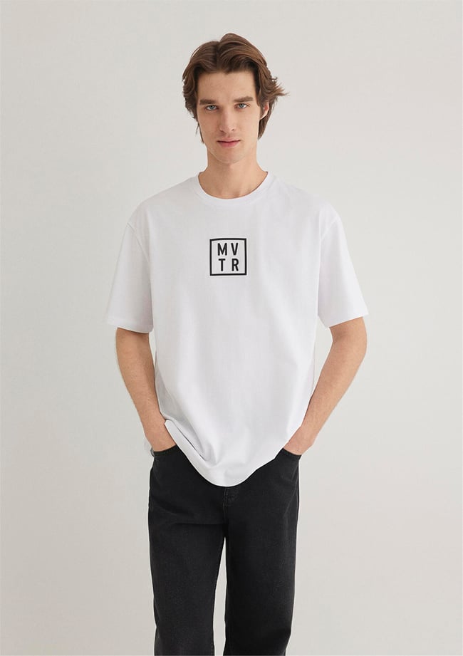 Mavi M0612004-620 Beyaz Erkek Loose Mvtr T-Shirt