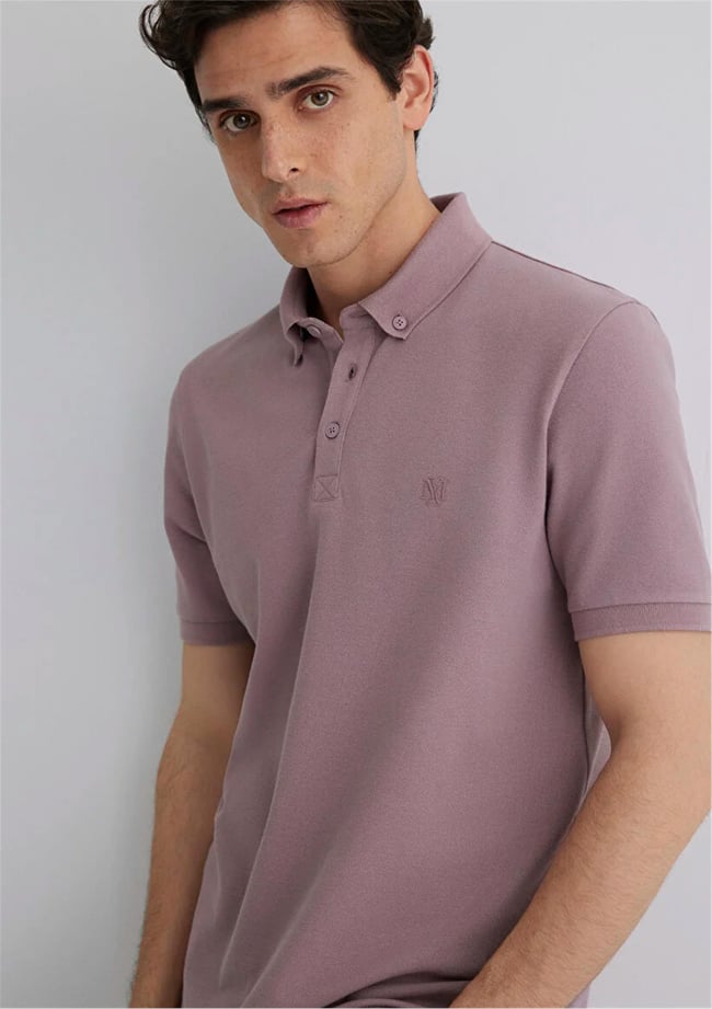 Mavı M063247-89596 Toadstool Erkek Slım Polo Yaka T-Shırt