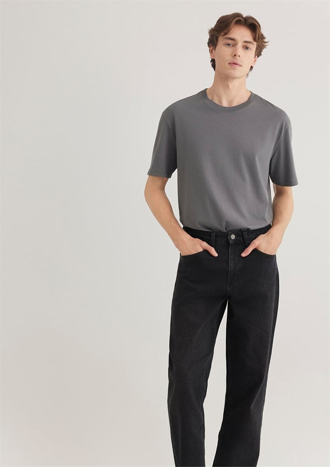 Mavi M066249-86569 Lava Smoke Comfort Erkek Loose Kısa Kol T-Shirt