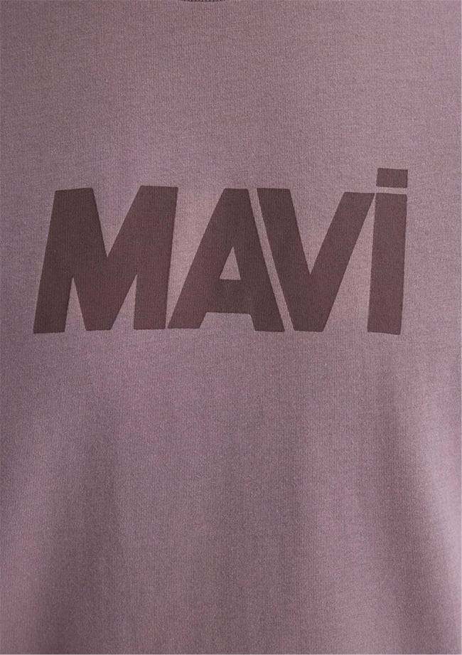 Mavi M066846-89596 Toadstool Erkek Slim Mavi Baskılı T-Shirt