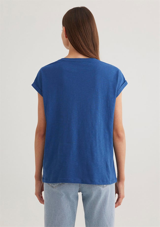 Mavi M1600961-30808 Gece Mavi Kadın T-Shirt