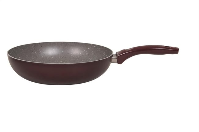 MEHTAP WOK TAVA 28 GRI GRANIT DIS BORDO