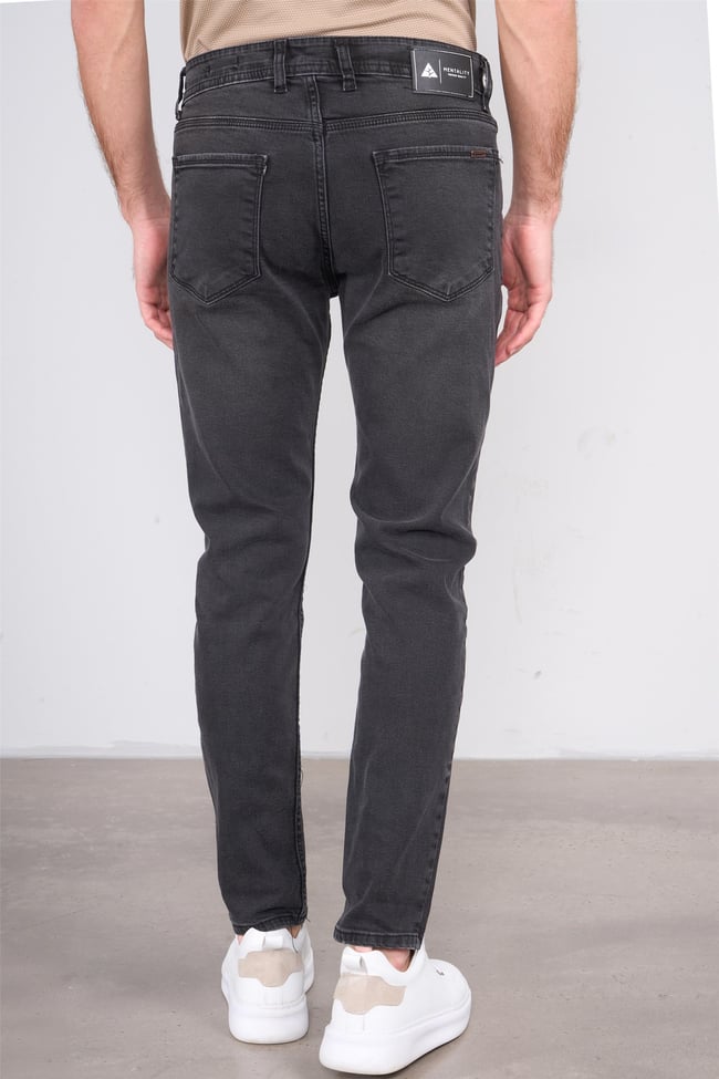 Mentality 6443 Erkek Proton Slim Fit Kot Pantolon Antrasit
