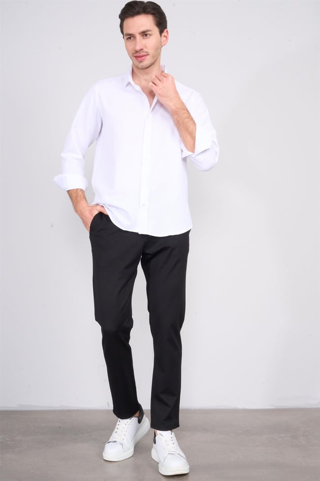 Mentality 6484 Erkek Nayman Jogger Pantolon Siyah