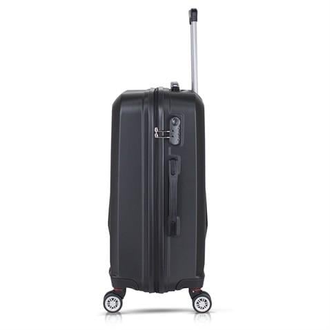 My Valice Diamond Abs Kabin Orta Büyük ve Makyaj Boy Siyah 4'lü Travel Valiz Seti