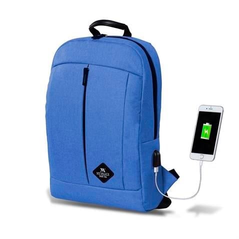 My Valice Smart Bag Galaxy Usb Şarj Girişli Notebook Sırt Çantası Mavi