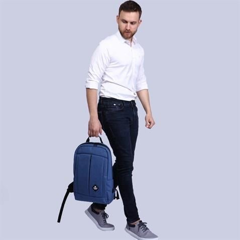 My Valice Smart Bag Galaxy Usb Şarj Girişli Notebook Sırt Çantası Mavi
