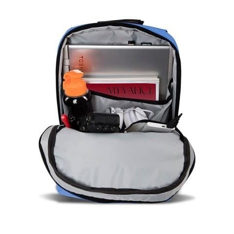My Valice Smart Bag Galaxy Usb Şarj Girişli Notebook Sırt Çantası Mavi