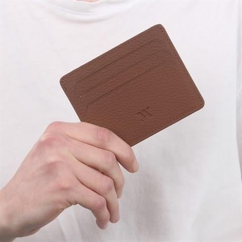 My Valice Unisex Hakiki Deri Cüzdan ve Kartlık 1817 Taba