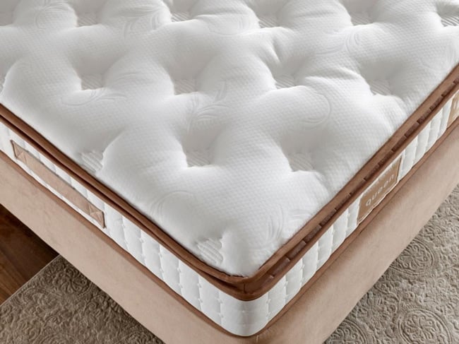 Niron Queen 150x200 Çift Kişilik  Tam Ergonomik Pedli Lüks Yatak Orta Sert Özel Yatak
