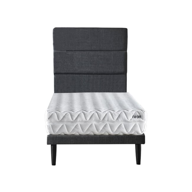 Niron Slim Pocket 90x190 cm Tek Kişilik Yatak Baza Başlık Takımı - Baza, Başlık ve Yatak Seti