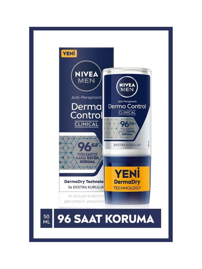 NIVEA 50ML ROLL-ON MEN DERMA CONTROL EXTRA KURULUK