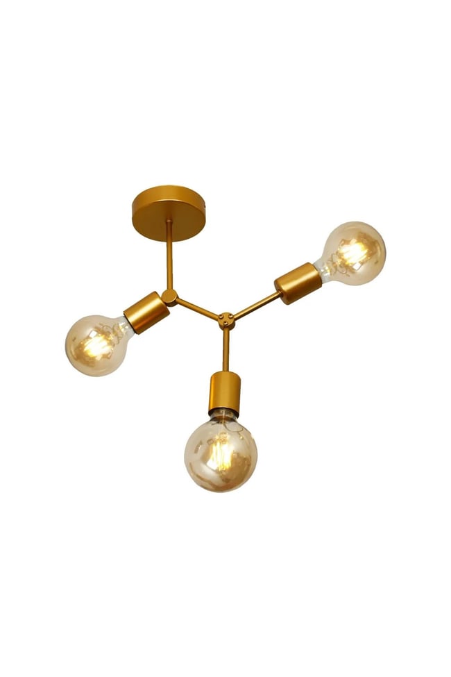 Taşcan Avize Pera 3 Lü Gold Plafonyer Avize