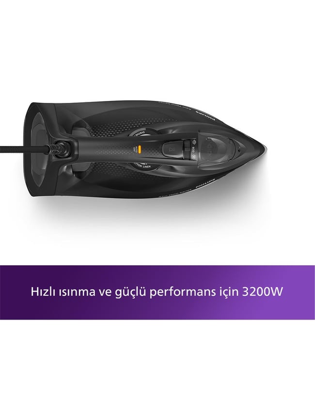 PHILIPS AZUR DST7511/80 7500 SERISI SIYAH 3200 W BUHARLI UTU