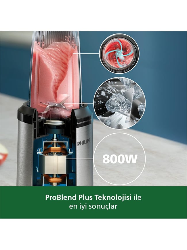 PHILIPS PROBLEND PLUS HR2764/00 800 W SMOOTHIE BLENDER