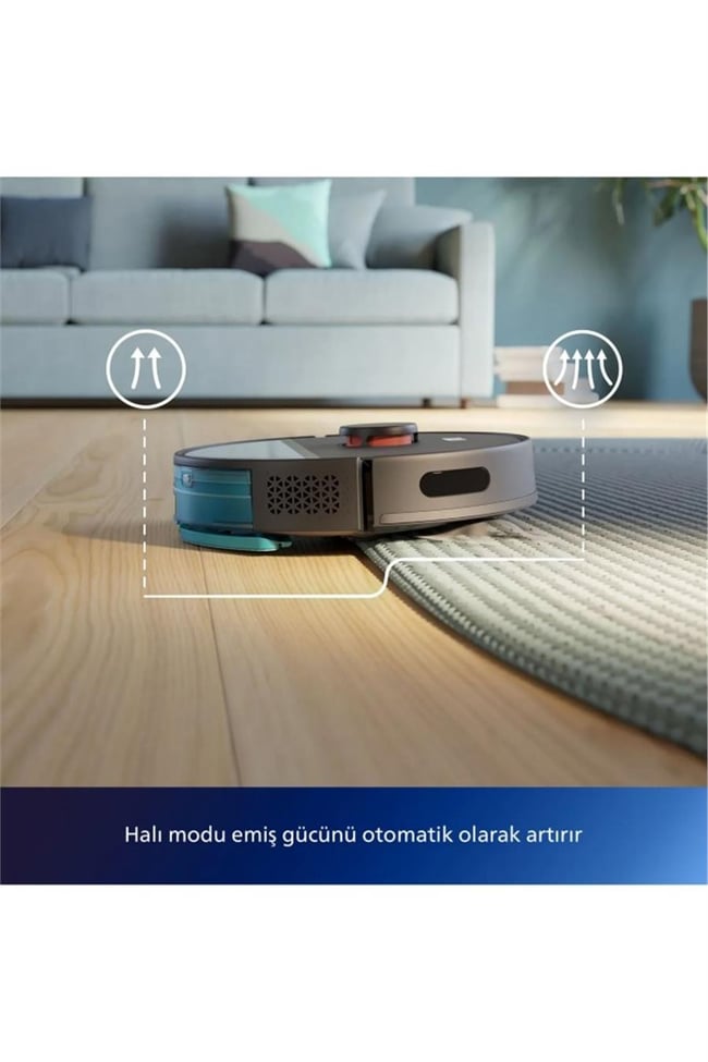 PHILIPS HOMERUN 3000 SERISI AQUA XU3000/01 SIYAH AKILLI ROBOT SUPURGE