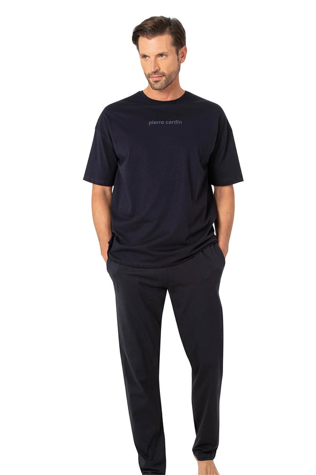 Pierre Cardin Y25 6086 Lacivert Erkek Over Size Pijama Takımı