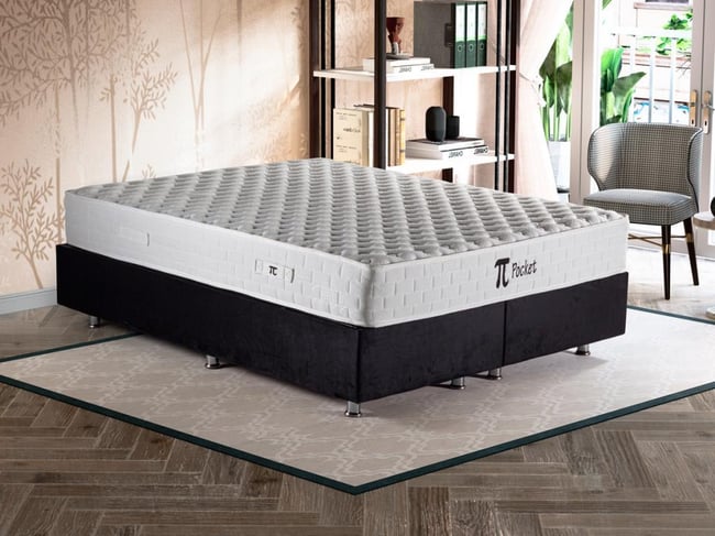 Pinotte Pi Pocket Çift Kişilik Lüks Full Ortopedik Paket Yaylı Yumuşak Yatak 180x200 cm
