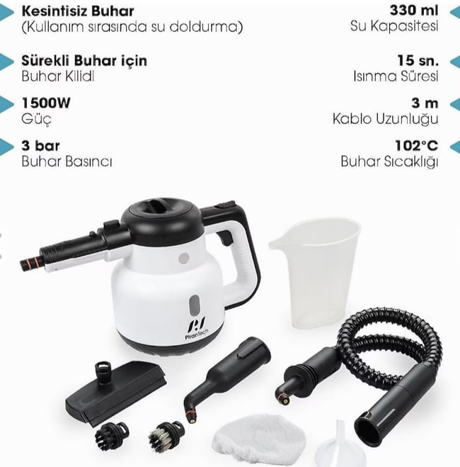 PIRANTECH CB-902 BUHARLI TEMİZLEYİCİ