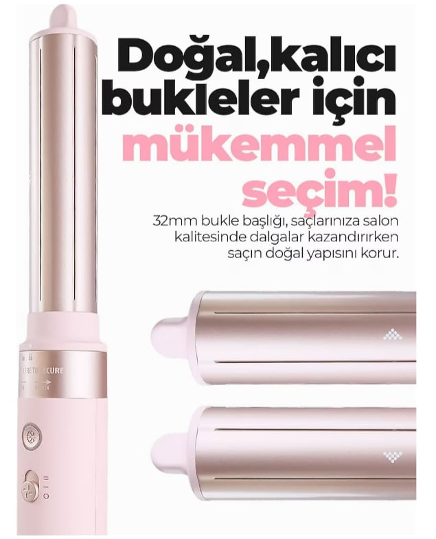 PIRANTECH KS-611 Airwrap 6 Başlıklı Saç Şekillendirme ve Kurutma Seti