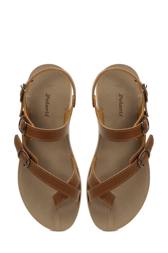 Polaris 5M 158657 Z5Fx Taba Kadın Casual Comfort Sandalet