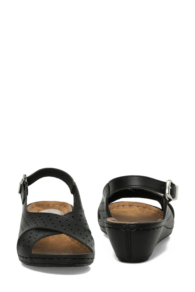 Polarıs 5M 162751 Z5Fx Sıyah Zenne Geleneksel Comfort Duz Sandalet