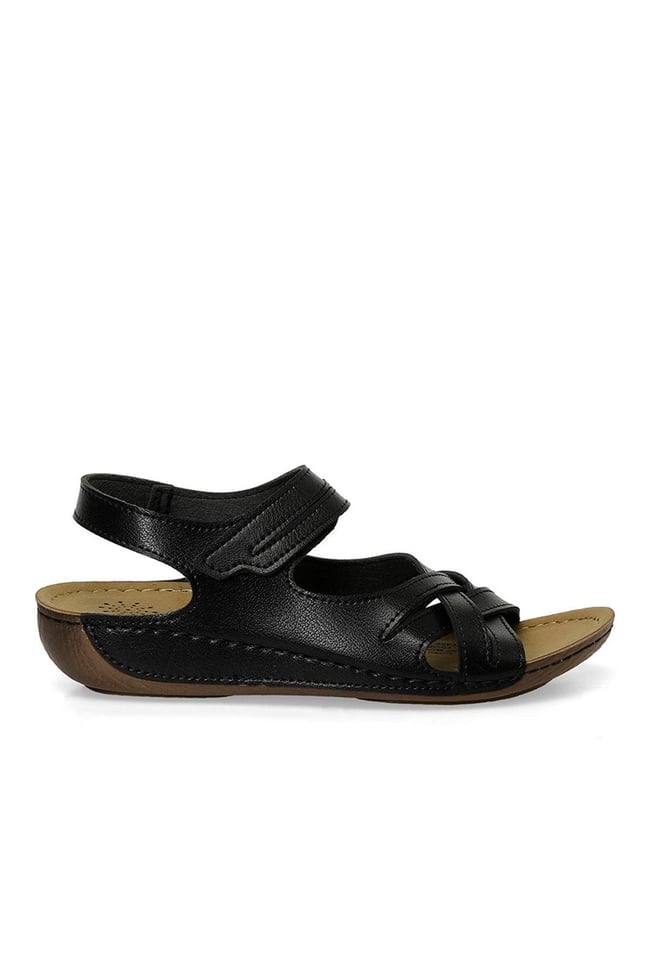 Polarıs 5M 164343 Z5Fx Sıyah Zenne Geleneksel Comfort Duz Sandalet